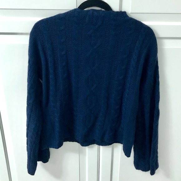 MINKPINK Waiting Game Knit Mock Neck Sweater with Bell Sleeves - Picture 6 of 6